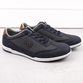 Comode scarpe sportive slip-on da uomo, blu navy Bugatti NN153404 1
