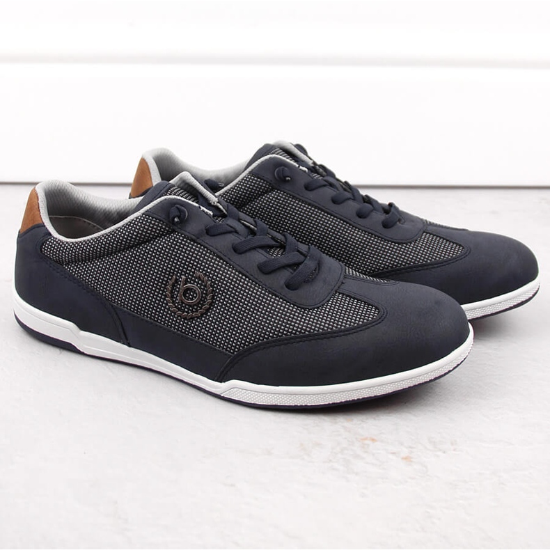 Comode scarpe sportive slip-on da uomo, blu navy Bugatti NN153404 1