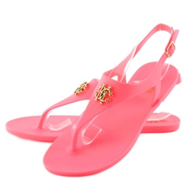 Infradito Meliski KM101 arancione rosa 1