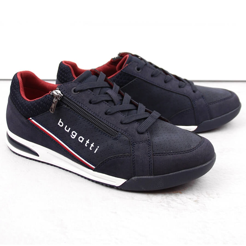 Scarpe sportive comode da uomo, blu navy, Bugatti NN153409 1