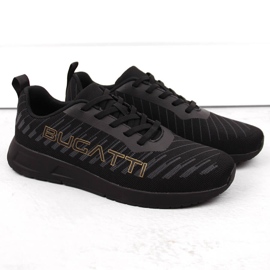 Scarpe sportive comode da uomo nere Bugatti NN153415 nero 1