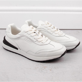Scarpe sportive da uomo in pelle bianche Big Star NN174288 bianco 1