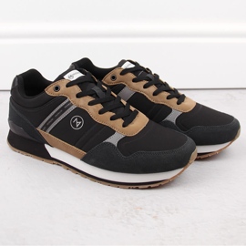 McKeylor 74111 scarpa sportiva da uomo in pelle nera nero 1