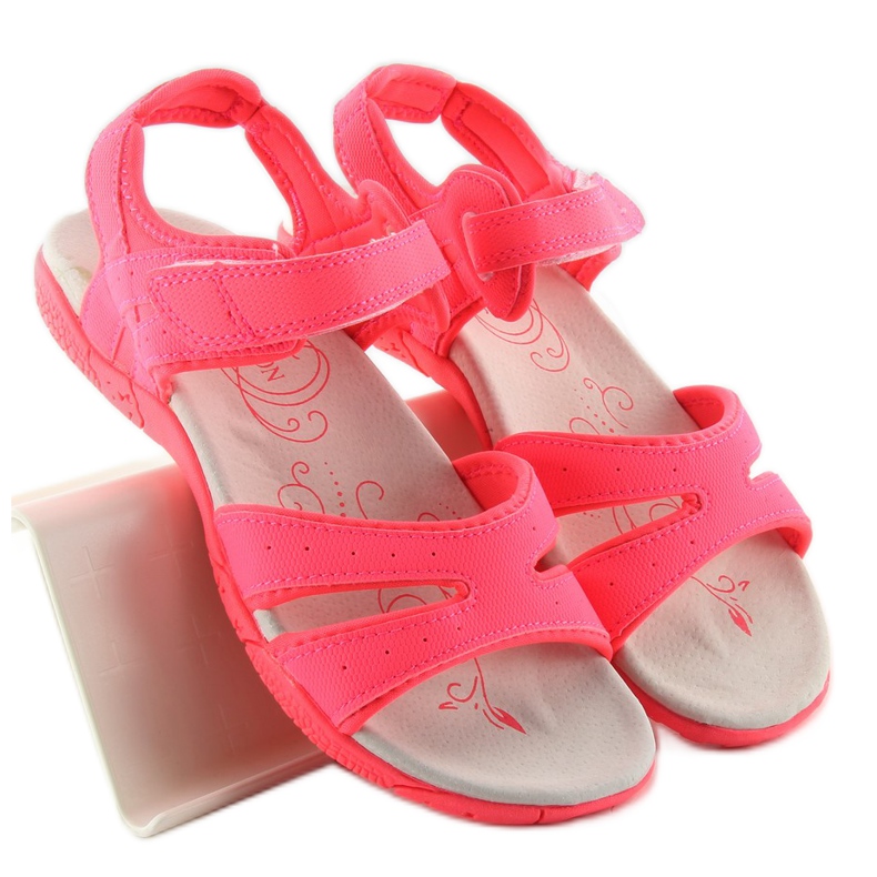 Sandali sportivi da donna fucsia rosa 1