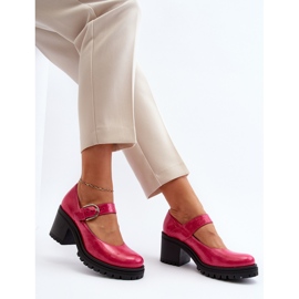 Zazoo 20166 Décolleté in vernice Fucsia rosa 1