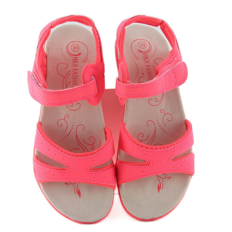 Sandali sportivi da donna fucsia rosa 2