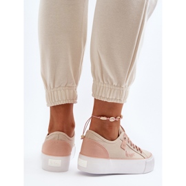 Lee Cooper LCW-24-31-2196 Sneakers in tessuto da donna, Beige 2