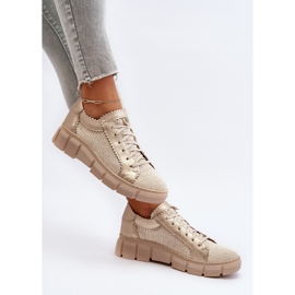 Scarpe da donna in pelle Maciejka 05850-22 Beige chiaro 2