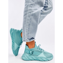 Scarpe da ginnastica a calzino Wades color ciano blu 2