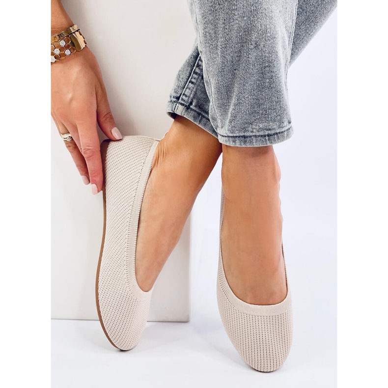 Cavaday Ballerine a calzino beige 2