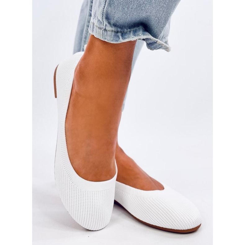 Cavaday Ballerine a calzino bianche bianco 1