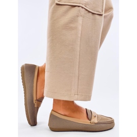 Morbidi mocassini da donna Yuriko Kaki beige 2