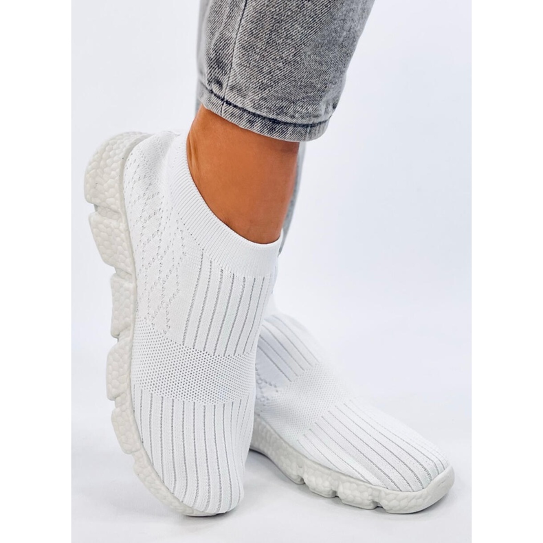 Darts Scarpe sportive a calzino bianche bianca 1