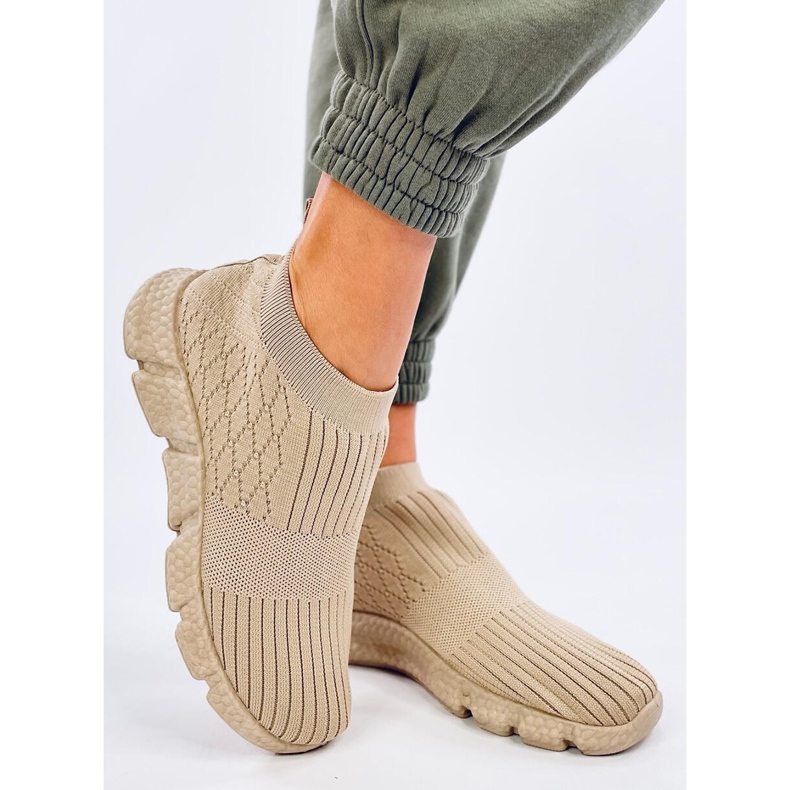 Darts Scarpe sportive a calzino beige 2