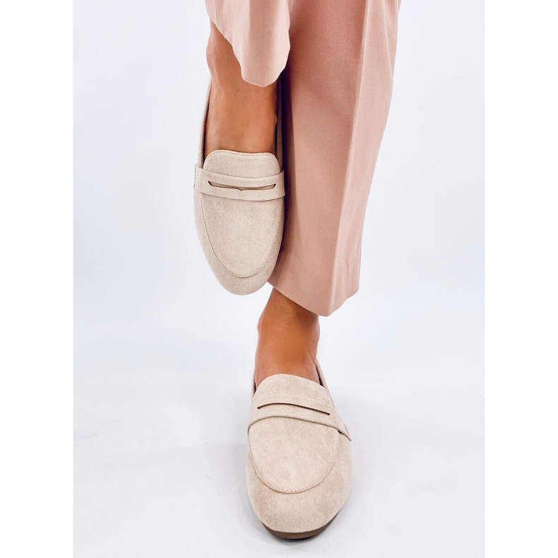 Mocassini da donna Nair Beige 1