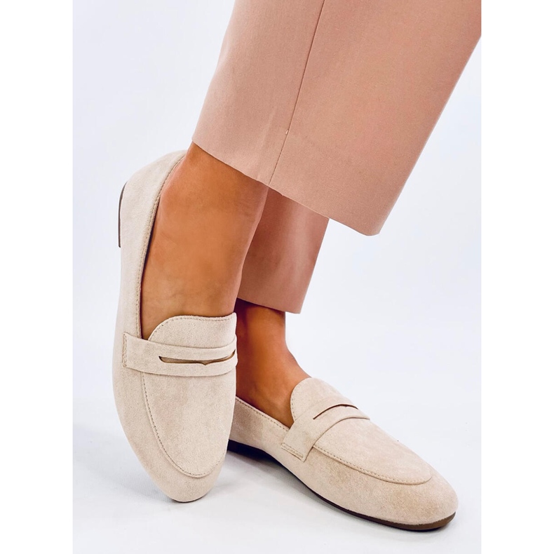 Mocassini da donna Nair Beige 2
