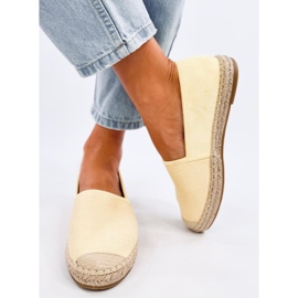 Espadrillas Haydon in tela gialla da donna giallo 1