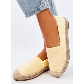 Espadrillas Haydon in tela gialla da donna giallo 2