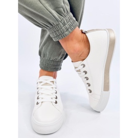Sneakers Rounds Bianco Oro da donna bianca 1