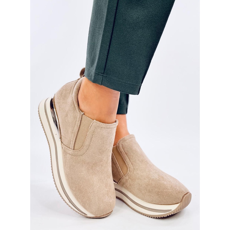 Scarpe con zeppa nascosta Boult Beige 2