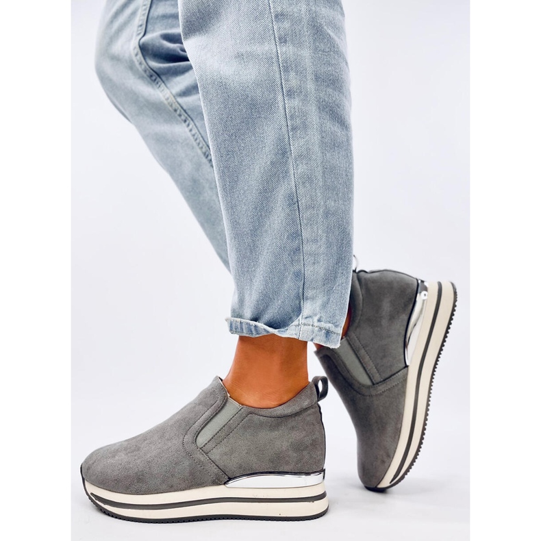 Scarpe con zeppa nascosta Boult Grey grigio 2