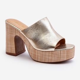 Sandali da Donna con Tacco Alto, Oro Siobhan d'oro 2