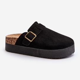 Zoccoli con plateau Jorfia neri da donna nero 1