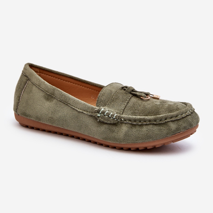Mocassini Classici in Pelle Scamosciata da Donna Verde Ontala 2