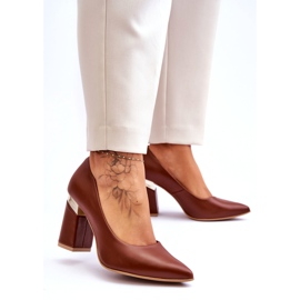 Lewski Shoes Décolleté in Pelle Lewski 3117 Marrone 1