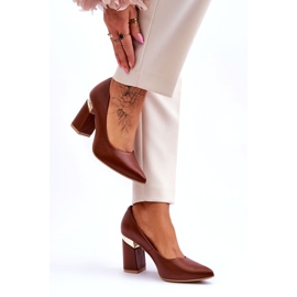 Lewski Shoes Décolleté in Pelle Lewski 3117 Marrone 2