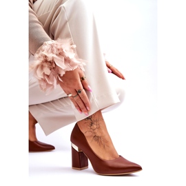Lewski Shoes Décolleté in Pelle Lewski 3117 Marrone 3