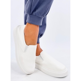 Allams Sneakers slip-on bianche bianco 1