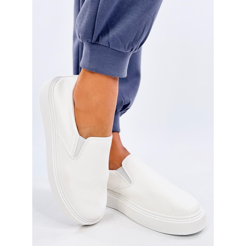 Allams Sneakers slip-on bianche bianca 1