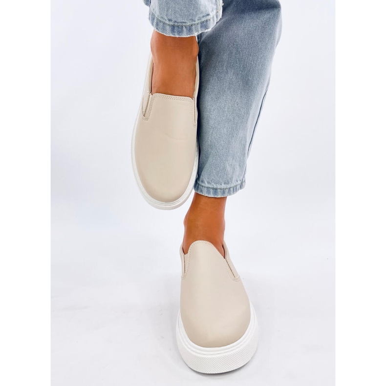 Allams Sneaker slip-on beige 1