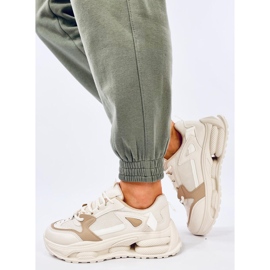 Sneakers Lancasi Beige Khaki da donna 2