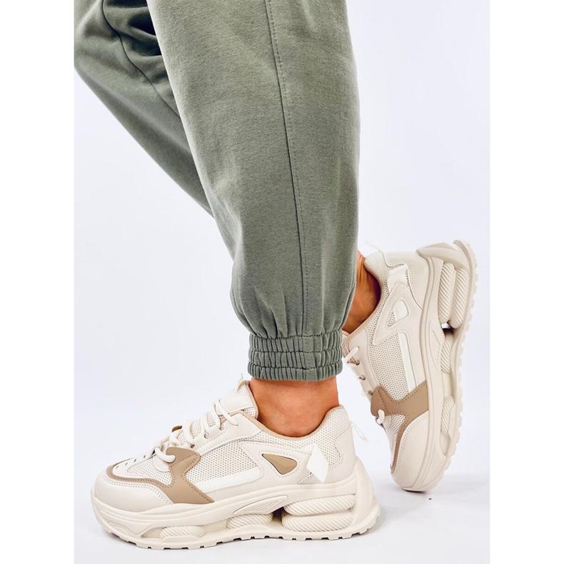 Sneakers Lancasi Beige Khaki da donna 2