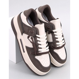 Sneakers a suola alta Clavell Coffee marrone 1