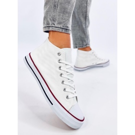 Classiche sneakers alte Calado bianche bianco 2