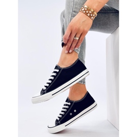 Sneakers classiche stringate Levens Nero (suola bianca) 1