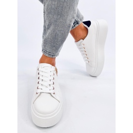 Sneakers platform con pendente Larcome BIANCO/NERO 1
