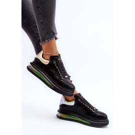 Sneakers da Donna in Pelle GOE NN2N4030 Nero 2