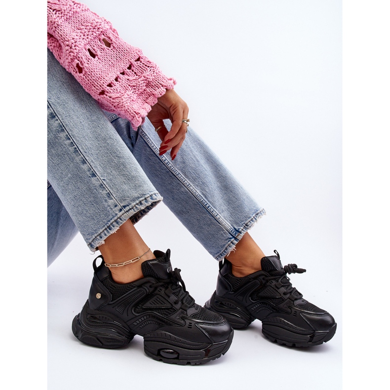 Sneakers con suola massiccia GOE NN2N4045 Nera nero 1