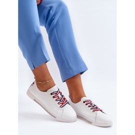 Vinceza Sneakers in pelle da donna bianche Litzy bianca 1