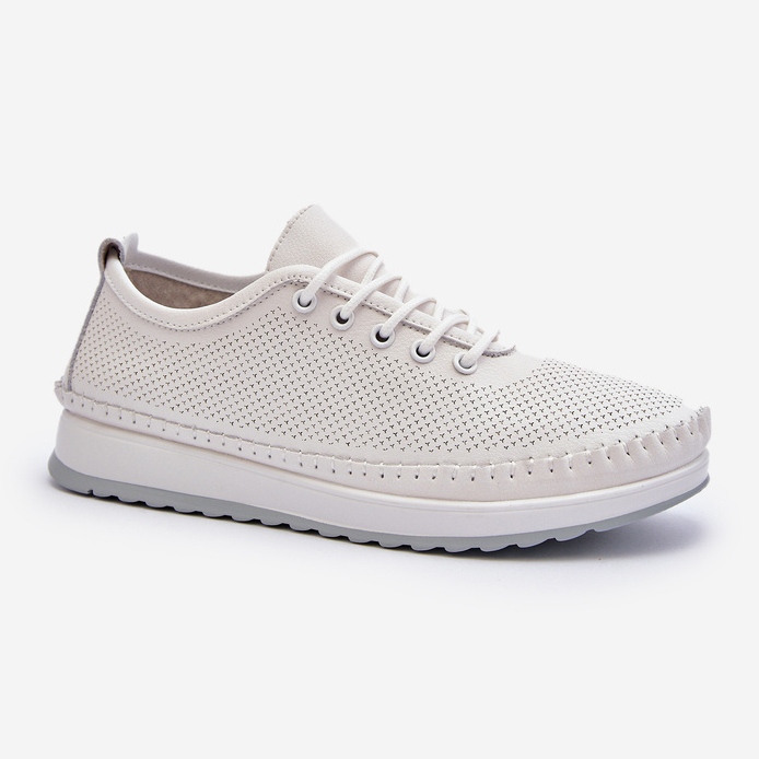 Vinceza Scarpe Sportive in Pelle da Donna Sneakers Bianche Lalnai bianco 2