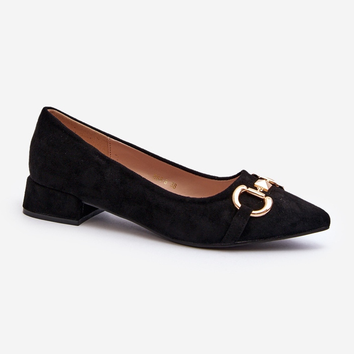 Ballerine a punta in pelle scamosciata Ethere nere nero 2