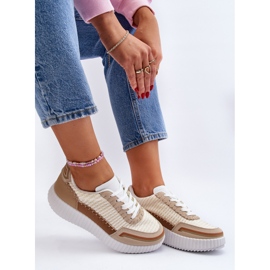 Sneakers Platform da Donna Beige Redala 1