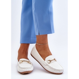 Mocassini Classici Da Donna Con Decorazione, Ainslee Bianco bianca 1