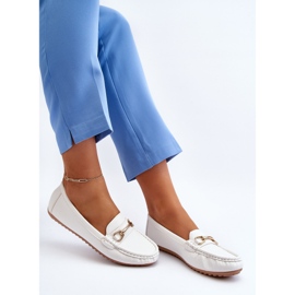 Mocassini Classici Da Donna Con Decorazione, Ainslee Bianco 2