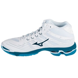 Scarpe da pallavolo Mizuno Wave Voltaggio Mid M V1GA216586 bianca 1