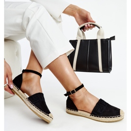 Espadrillas nere con ricamo decorativo Sonja nero 1